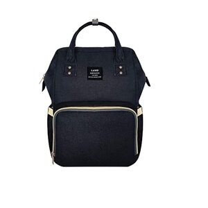 LAND MOMMY baby bag CHIC-MOM diaper bag for Moms/Dads to wear classic black